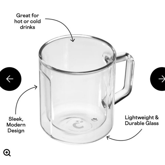 Corkcicle Glass Mug Set - Clear - Picture 2 of 4